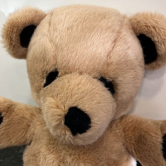 Vintage Gund Bear Plush Stitch 16" ECU Brown Beige Black Nose 1979 - Picture 2 of 7